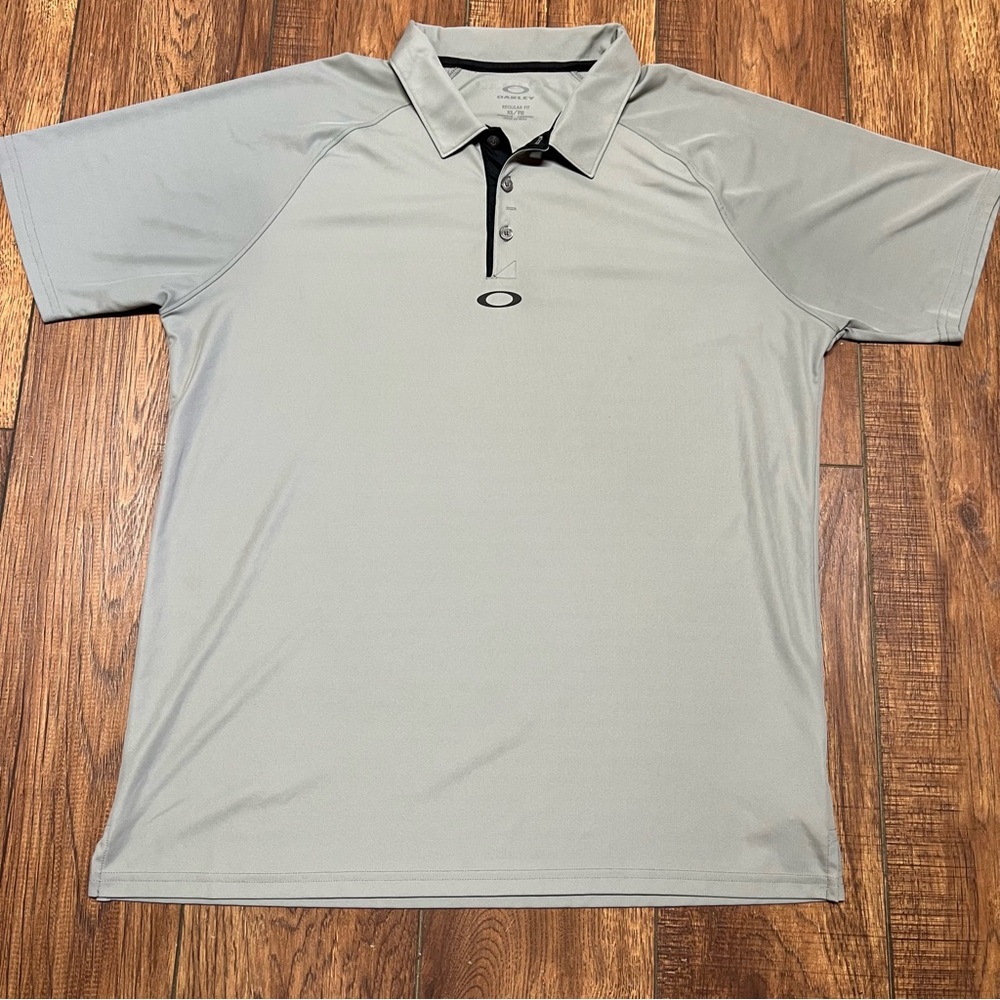 Oakley mens hydrolix golf shirt XL grey aero eclipse